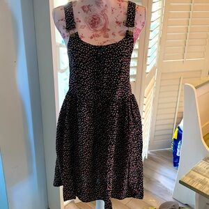 Cute floral overall minidress